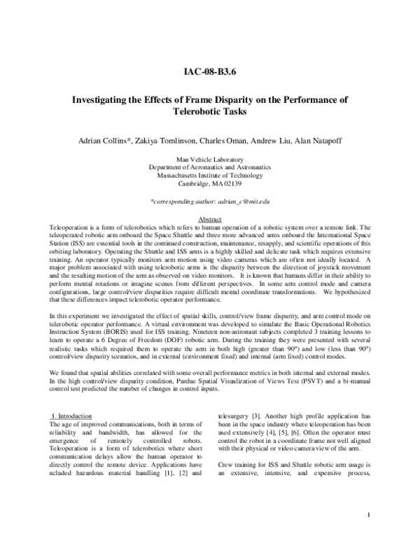 (PDF) Investigating the Effects of Frame Disparity on the Performance ...