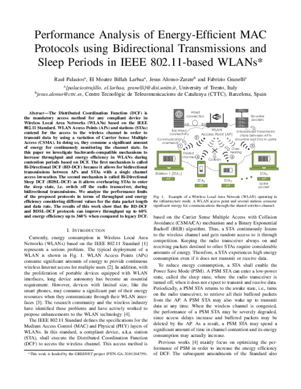 (PDF) Performance analysis of an energy efficient mac protocol for ...