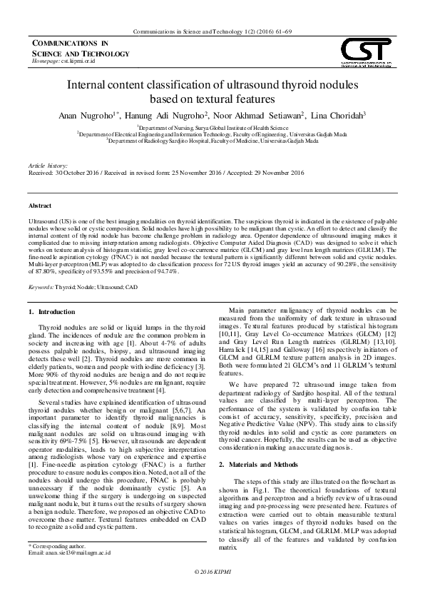 (PDF) Internal content classification of ultrasound thyroid nodules ...