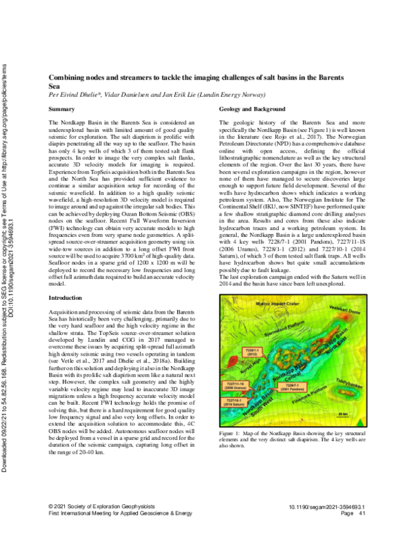 (PDF) Combining nodes and streamers to tackle the imaging challenges of ...