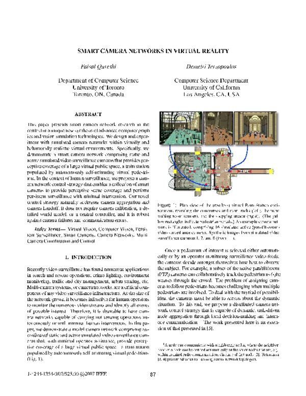 (PDF) SMART CAMERA NETWORKS IN VIRTUAL REALITY