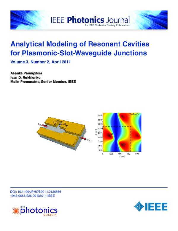 (PDF) Analytical modeling of resonant cavities for plasmonic-slot ...