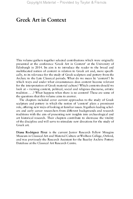 (PDF) Reviewing Space, Context, and Meaning. The Eurymedon Vase Again