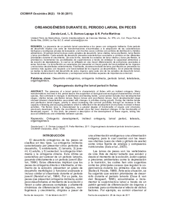 (PDF) Organogenesis of the digestive system in Pacific red snapper ...