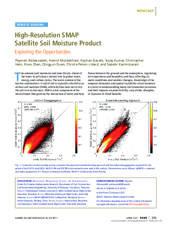 (PDF) High-Resolution SMAP Satellite Soil Moisture Product: Exploring ...