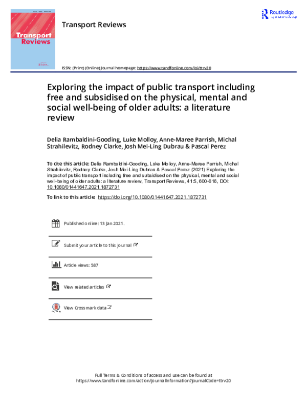 (PDF) Exploring the impact of public transport including free and ...