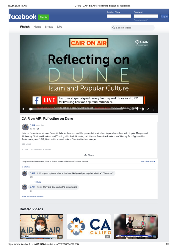 (PDF) Reflecting on Dune Islam and Popular Culture Jörg Matthias