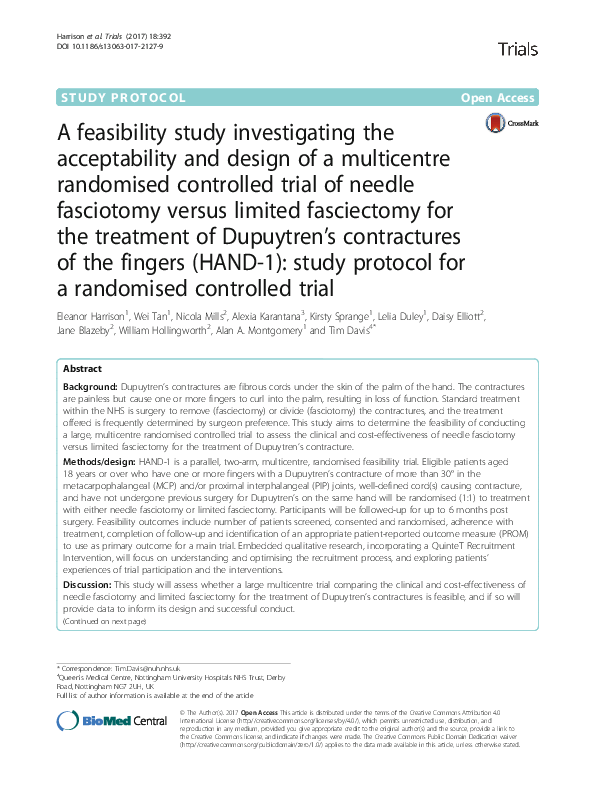 (PDF) A feasibility study investigating the acceptability and design of ...