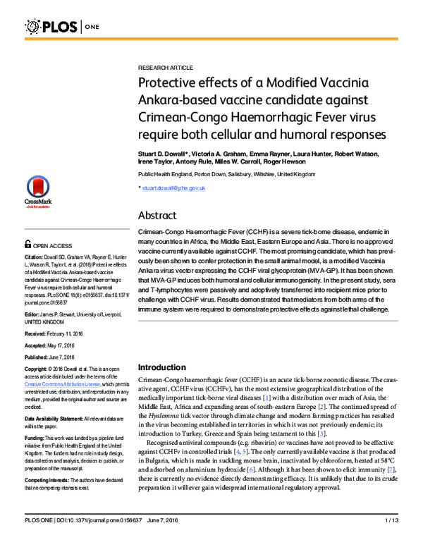 (PDF) Protective effects of a Modified Vaccinia Ankara-based vaccine ...
