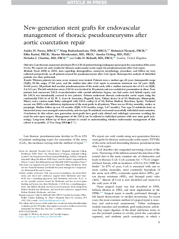 (PDF) New-generation stent grafts for endovascular management of ...