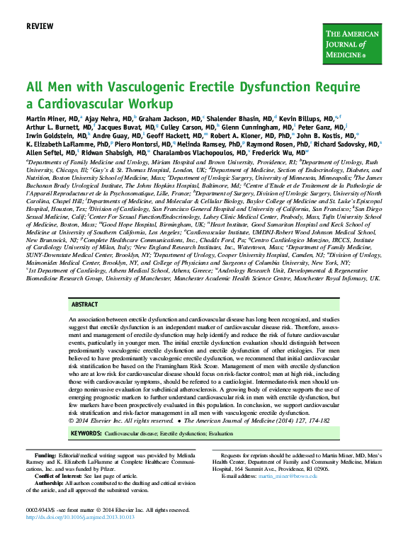 (PDF) All Men with Vasculogenic Erectile Dysfunction Require a ...