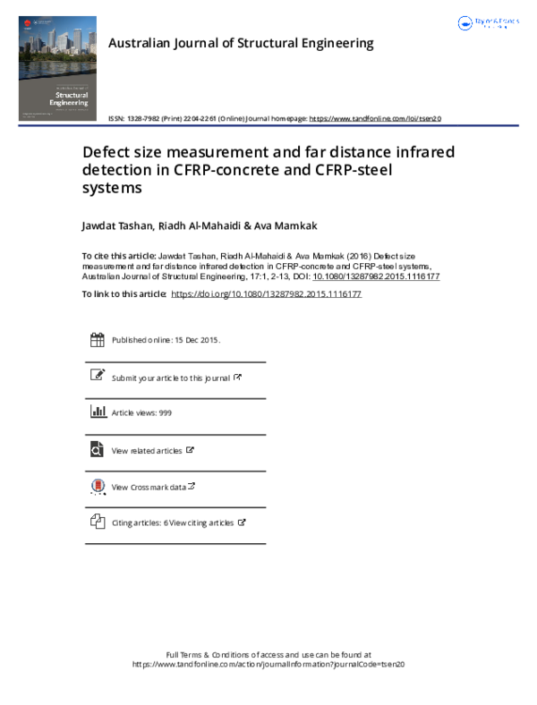 (PDF) Defect size measurement and far distance infrared detection in ...