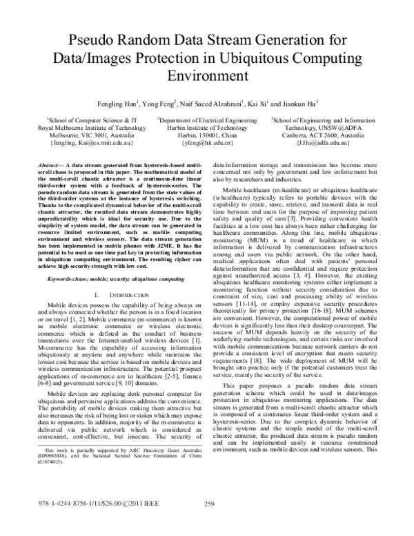 (PDF) Pseudo random data stream generation for data/images protection ...