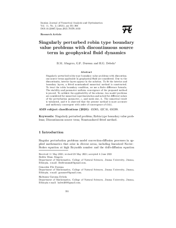 (PDF) Singularly perturbed robin type boundary value problems with ...