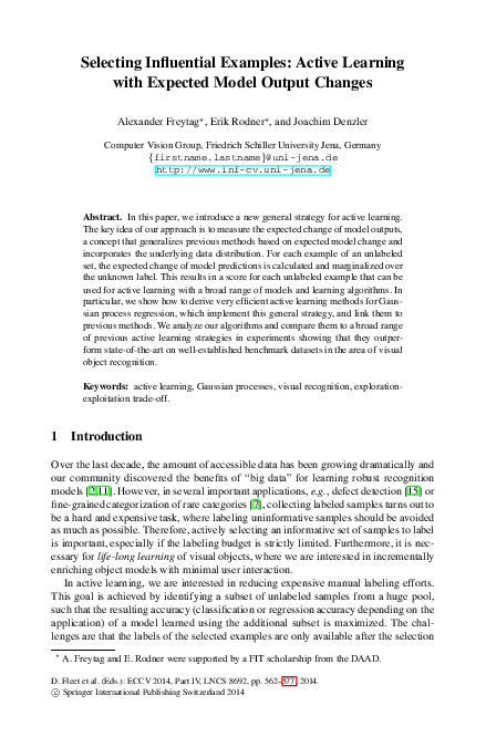 (PDF) Selecting Influential Examples: Active Learning with Expected ...