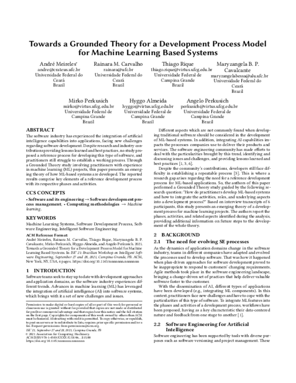 (PDF) Towards a Grounded Theory for a Development Process Model for ...