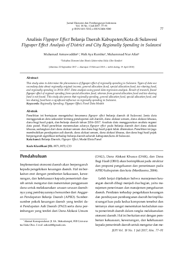 pdf-analisis-flypaper-effect-belanja-daerah-kabupaten-kota-di