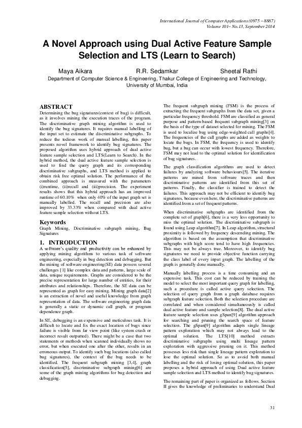 (PDF) A Novel Approach using Dual Active Feature Sample Selection and ...
