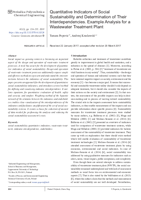 (PDF) Quantitative Indicators of Social Sustainability and ...