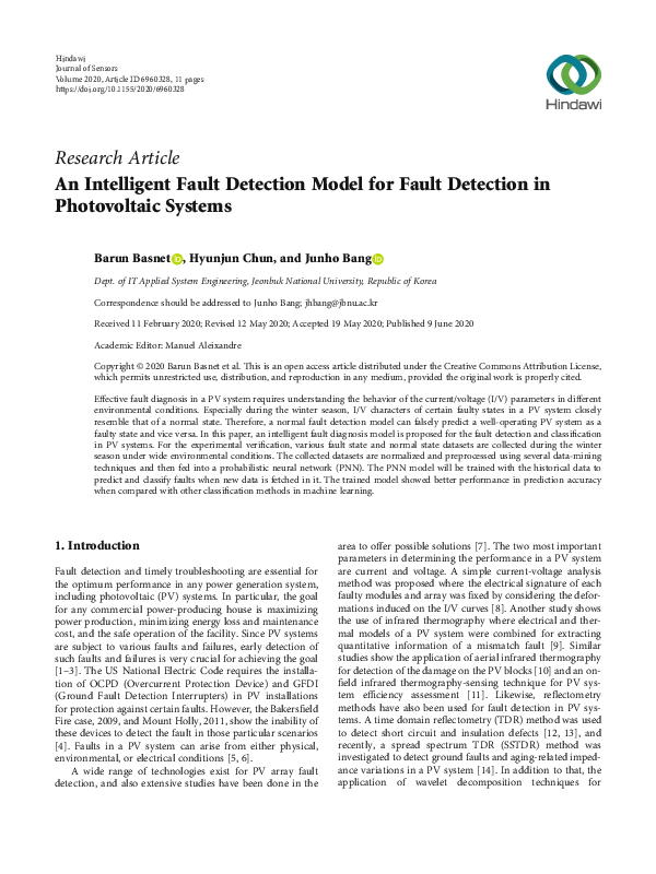 (PDF) An Intelligent Fault Detection Model for Fault Detection in ...