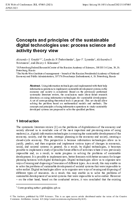(PDF) Concepts and principles of the sustainable digital technologies ...