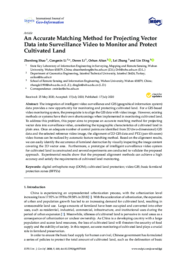 (PDF) An Accurate Matching Method for Projecting Vector Data into ...