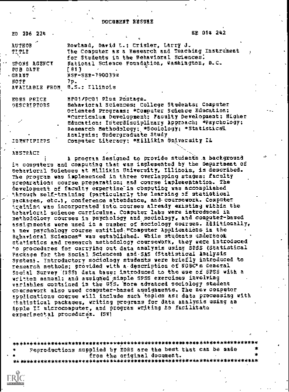 (PDF) The Computer as a Research and Teaching Instrument for Students ...