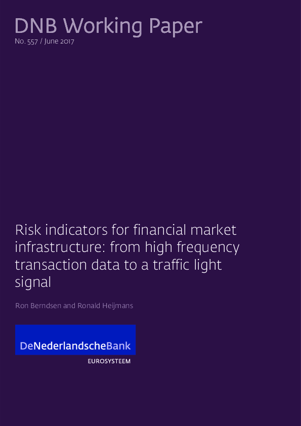 (PDF) Risk Indicators for Financial Market Infrastructure: From High ...