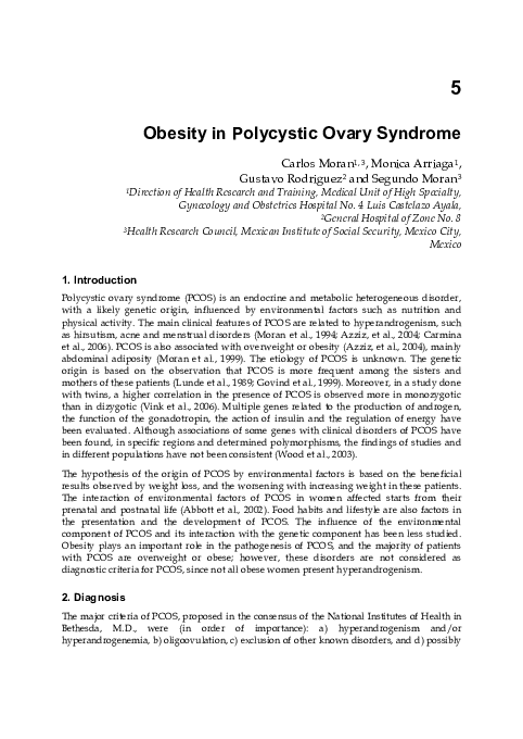 (PDF) Obesity in Polycystic Ovary Syndrome
