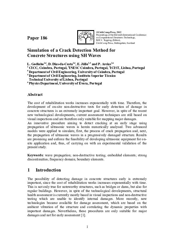 (PDF) Simulation of a Crack Detection Method for Concrete Structures ...