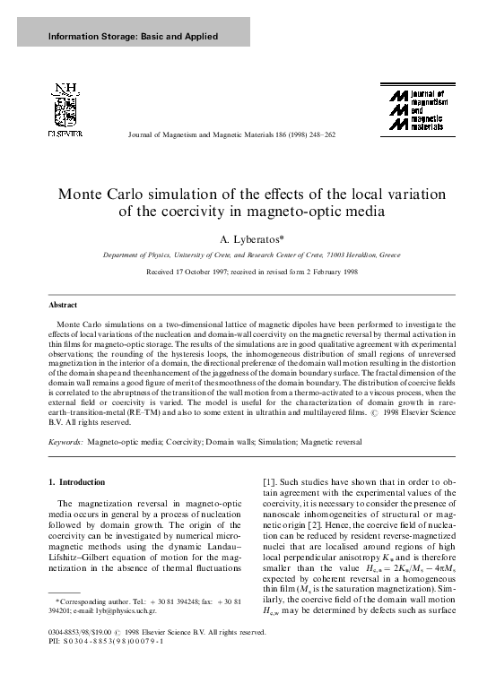 (PDF) Monte Carlo simulation of the effects of the local variation of ...