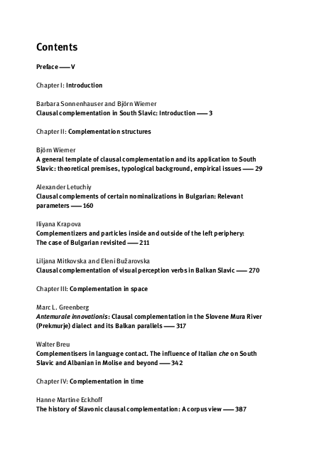 Pdf Clausal Complementation In South Slavic