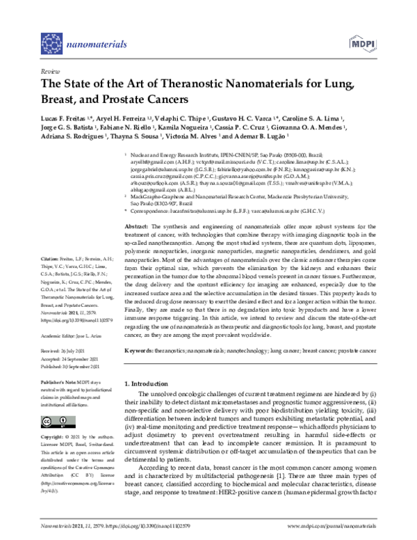 (PDF) The State of the Art of Theranostic Nanomaterials for Lung ...