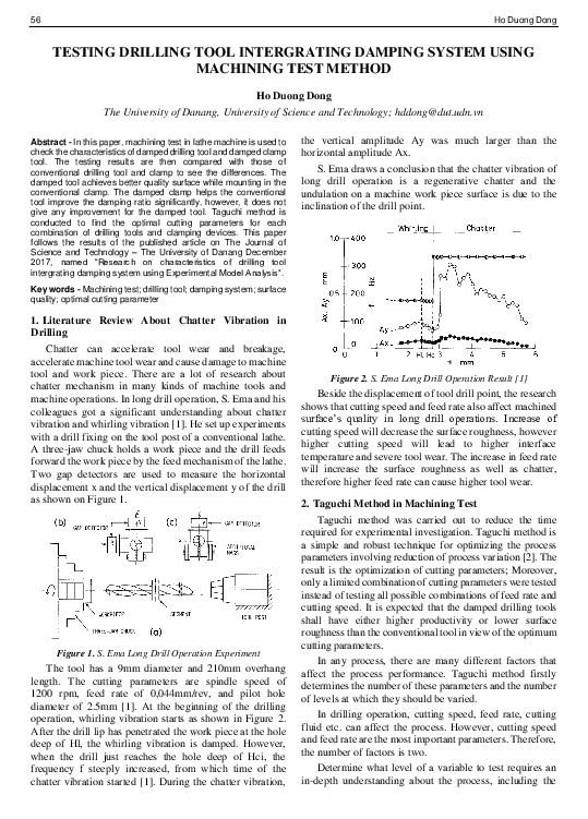 (PDF) Testing drilling tool intergrating damping system using machining ...