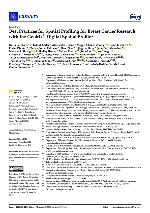 (PDF) Best Practices for Spatial Profiling for Breast Cancer Research