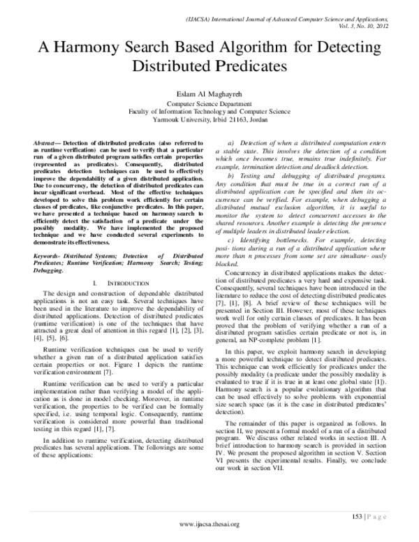 (PDF) A Harmony Search Based Algorithm for Detecting