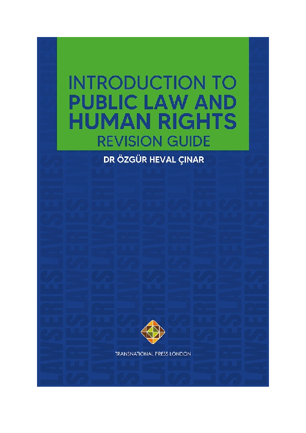 (DOC) Public Law and Human Rights- Revision Guide