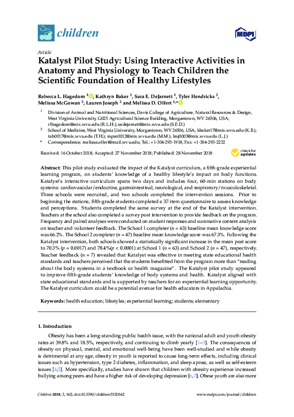 (PDF) Katalyst Pilot Study: Using Interactive Activities in Anatomy and ...