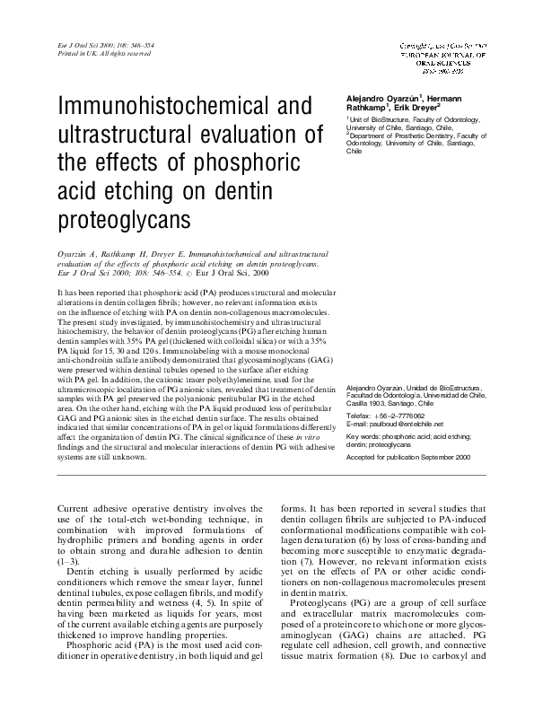 (PDF) Immunohistochemical and ultrastructural evaluation of the effects
