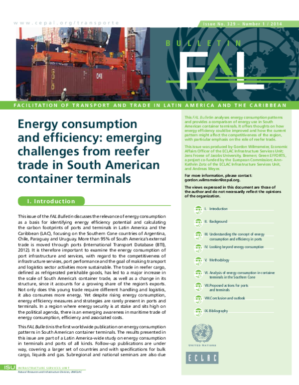 (PDF) Energy Consumption and Efficiency Emerging Challenges from