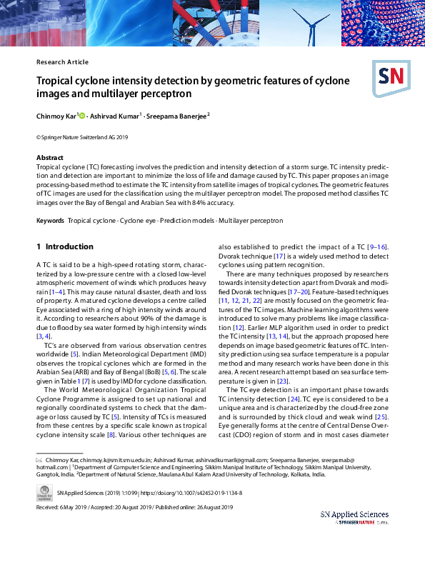 (PDF) Tropical cyclone intensity detection by geometric features of ...