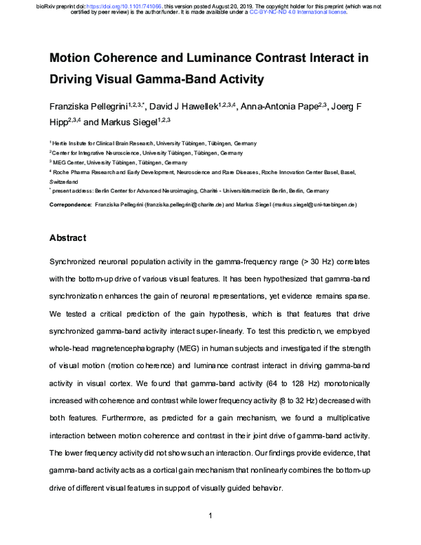 (PDF) Motion Coherence and Luminance Contrast Interact in Driving ...
