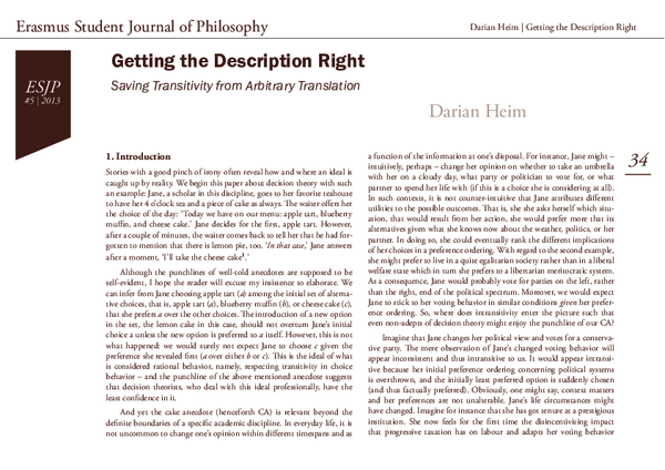 Getting the Description Right