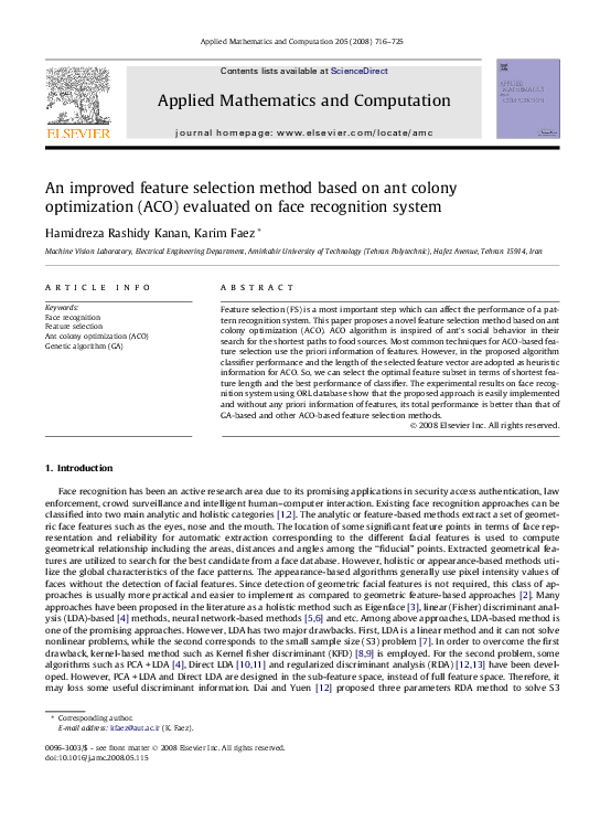 (PDF) An improved feature selection method based on ant colony ...