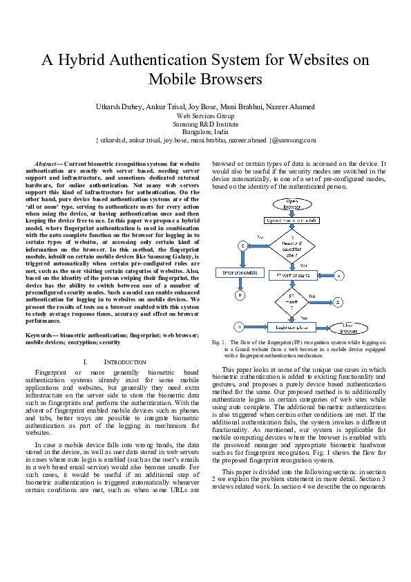 (PDF) A hybrid authentication system for websites on mobile browsers