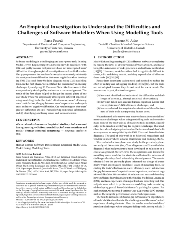(PDF) An Empirical Investigation to Understand the Difficulties and ...