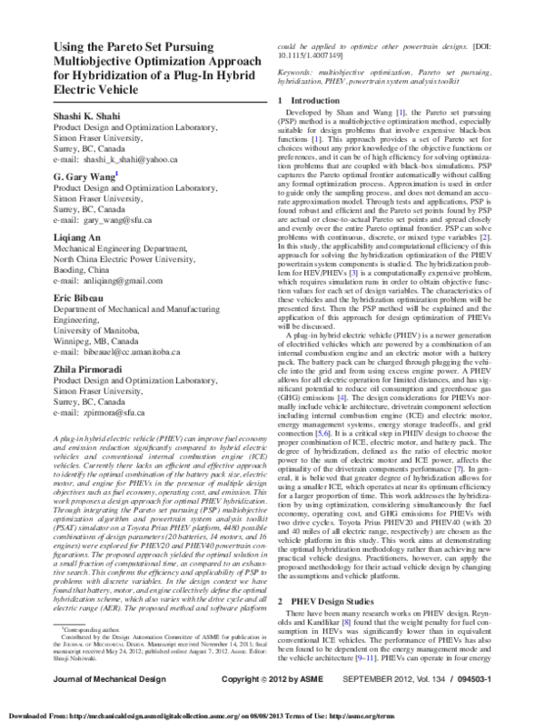 (PDF) Using the Pareto Set Pursuing Multiobjective Optimization ...