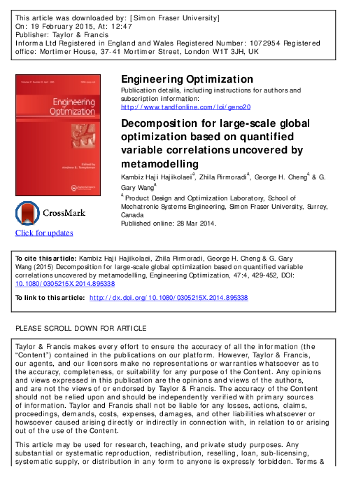 (PDF) Decomposition for large-scale global optimization based on ...
