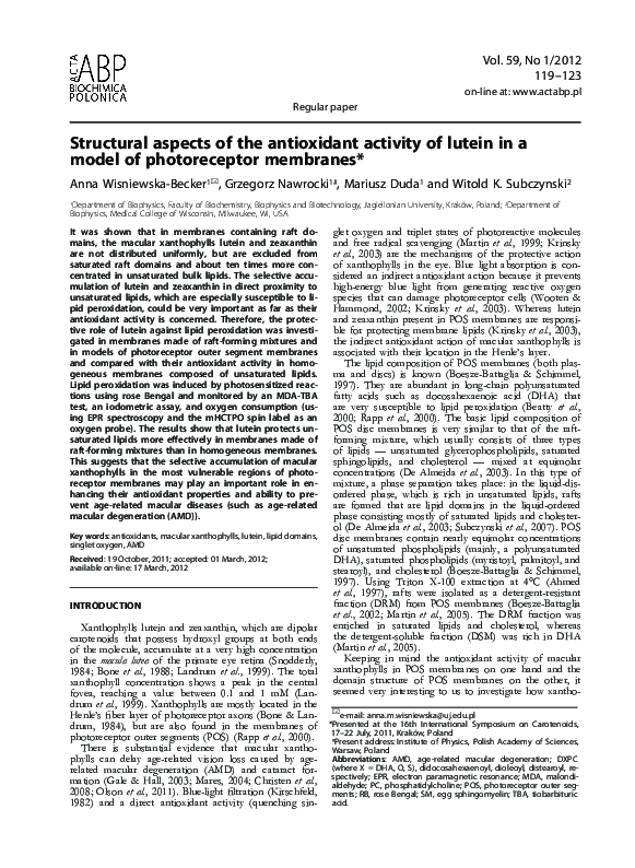 (PDF) Structural aspects of antioxidant activity of flavonoids