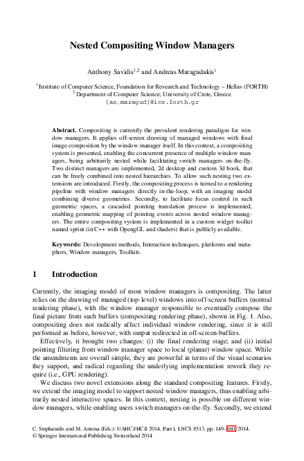 (PDF) Nested Compositing Window Managers